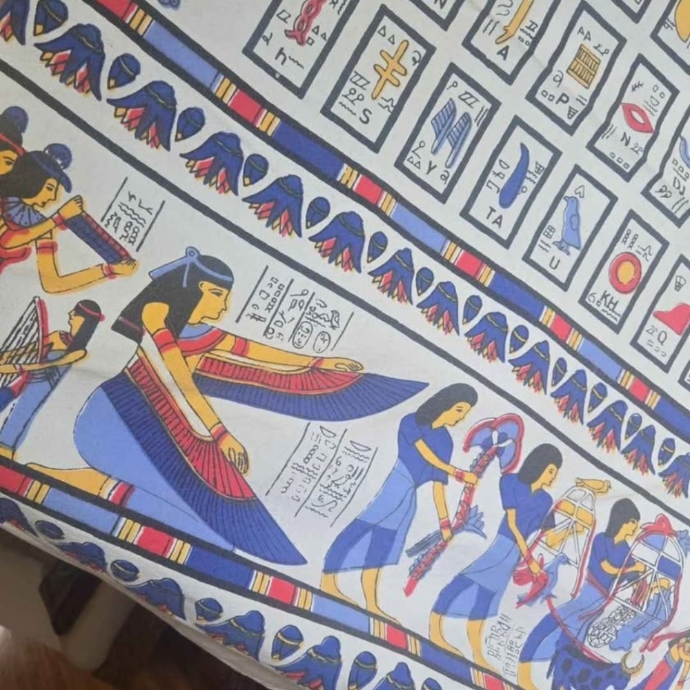 Vintage Ancient Egyptian Table Cloth
